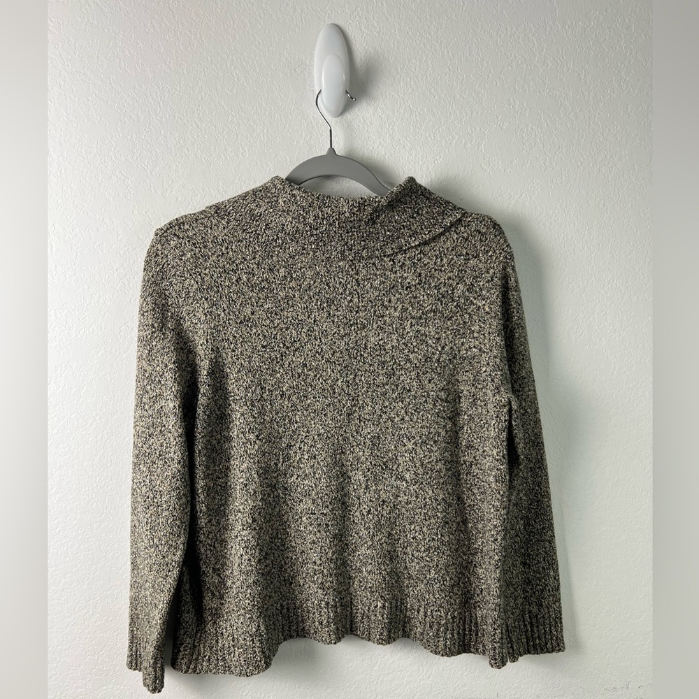 Studio Works Brown Black Sweater Cardigan Top Fall Winter Office - Picture 3 of 8